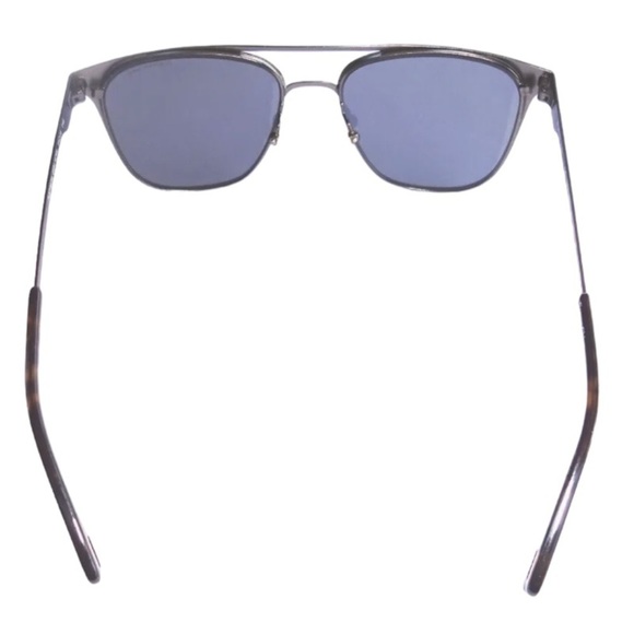 $156 G-Star Raw Square Aviator Sunglasses Textured Frame Gray w Blue Lens NWT main image 10